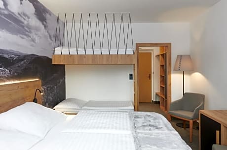 Superior Family Double Room with Bunk Bed, Balcony and Pool Access