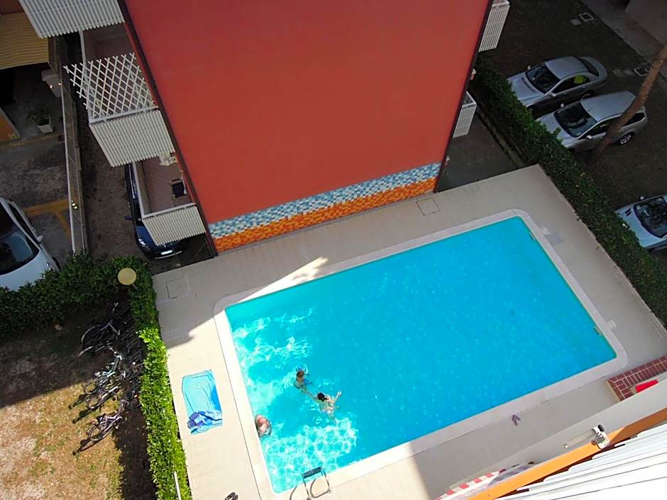 Renewed two-roomed flat with swimming pool