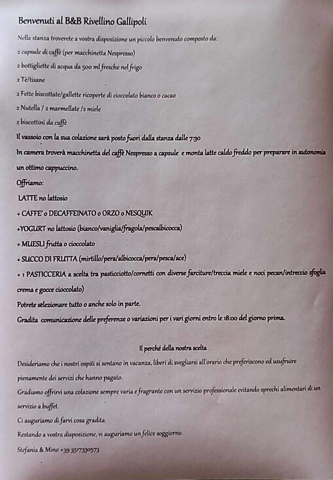 B&B Rivellino Gallipoli