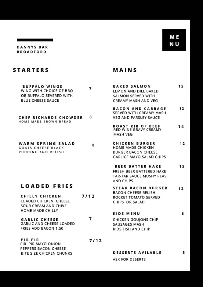 Danny's Bar & accommodation Broadford county Clare