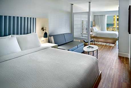 Queen Studio with Balcony - Pool View
