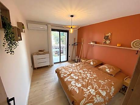 f2 4 pers 5min commerce plages