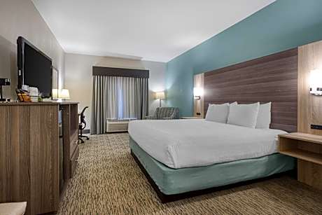 1 King Bed, Non-Smoking, Pillowtop Bed, Microwave And Refrigerator, High Speed Internet Access, Full