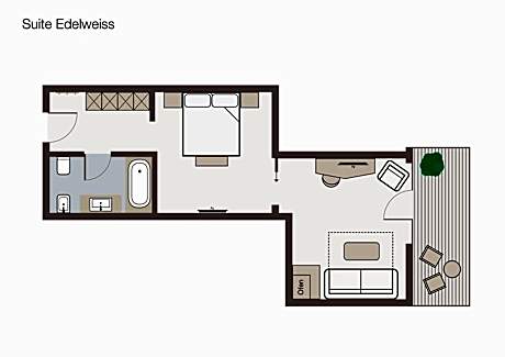 Suite with Mountain View