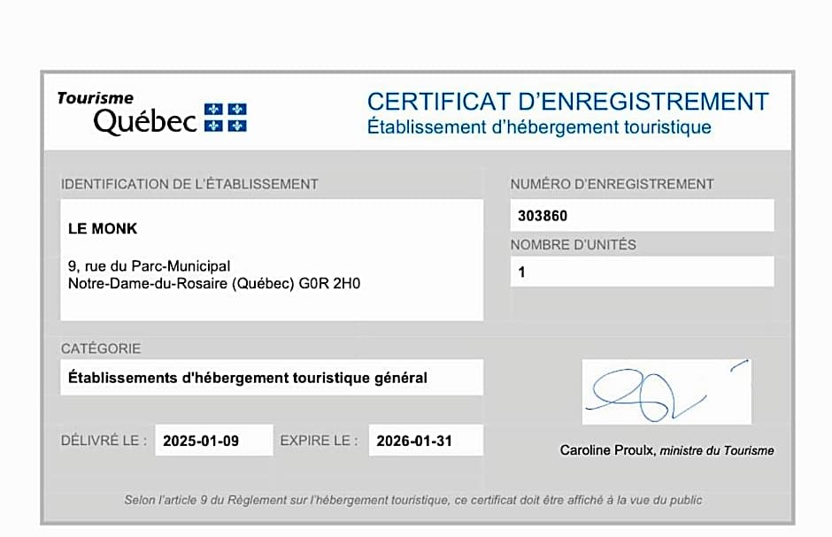 Le Monk ,chalet, motoneige, quad ,nature, randonné pédestre