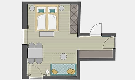 Studio with Sofa Bed