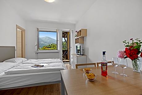 One-Bedroom Apartment with Balcony and  Mountain View (4 People)