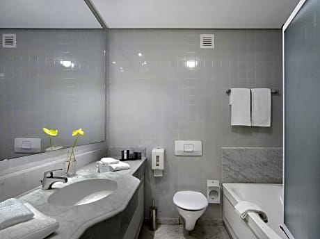 1 Queen Bed Non-Smoking Superior Room Quiet Location Desk Upscale Bathroom Amenities Continental Bre