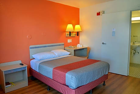 1  Full Bed | ADA/RI Shower/Mini Fridge