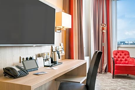 Family Room with Sofa and Kitchenette