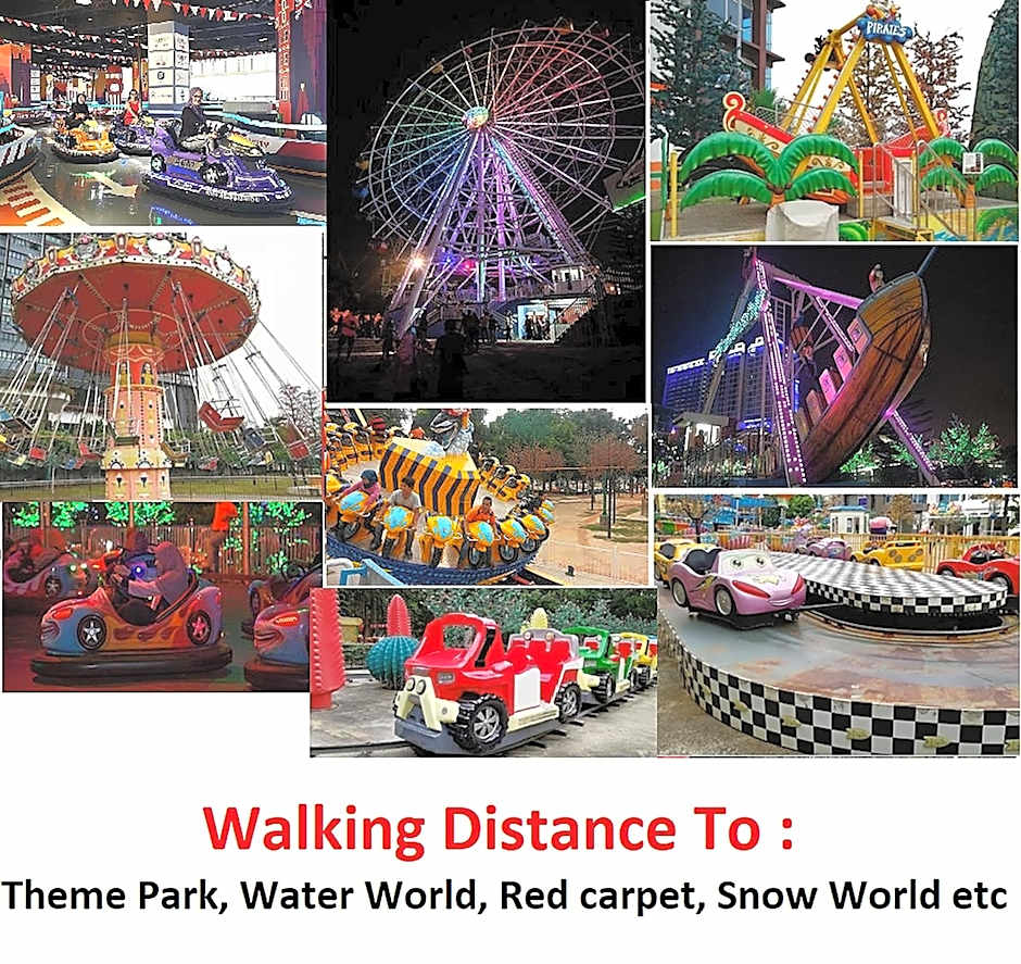 I City Residence, 2 Bedroom 4-6 Pax unit, Walking to Theme n Water Park & Shopping Mall