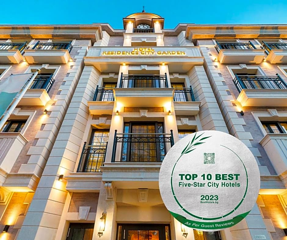 Residence City Garden - Certificate of Excellence 3rd place in Top 10 BEST Five-Stars City Hotels for 2023 awarded by HTIF