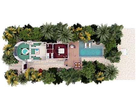 One Bedroom Family Beach Pool Villa