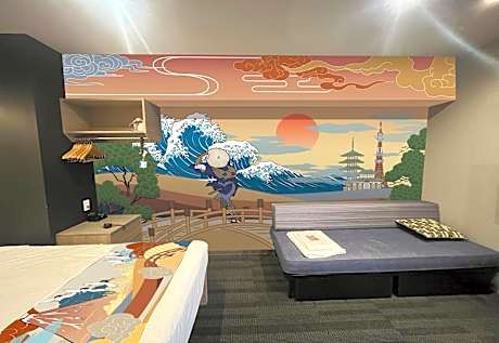 Japanese Concept Room with Washing Machine