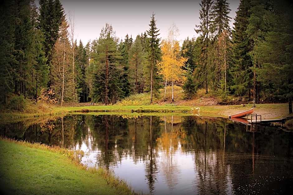 Hirsimökki ja makuuaitta