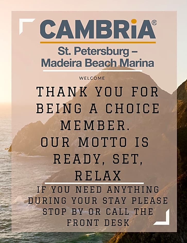Cambria Hotel St Petersburg-Madeira Beach Marina
