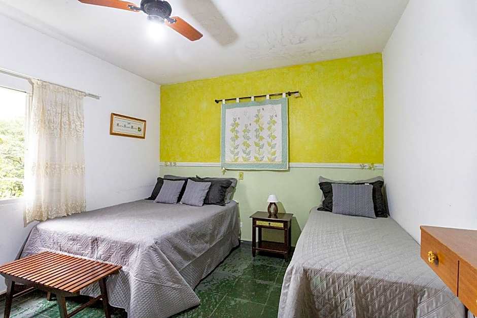 Piscina, jardim, área gourmet e vista arborizada