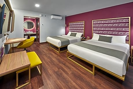 TWO DOUBLE BEDS