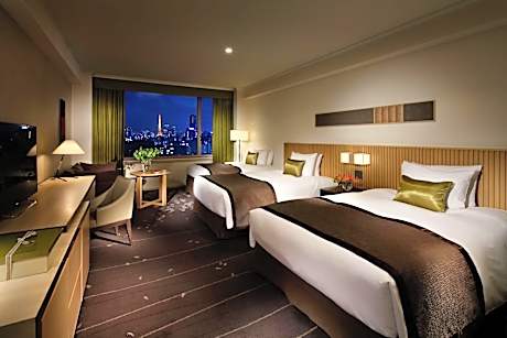 Tower Side Deluxe Twin Room with Extra Bed Upper Floor (Non-Smoking)+ Sauna Access