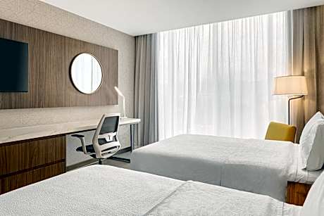 Double Room with Two Double Beds and Mountain View