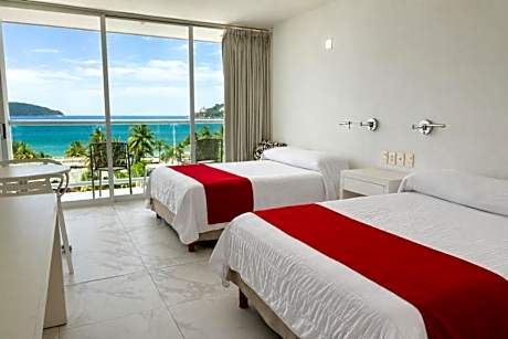 Deluxe Double Room with Two Double Beds - Balcony