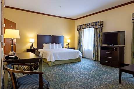 1 King Mobility Access Ri Shwr Suite Nosmok Microwv/fridge/wet Bar/hdtv/work Area Free Wi-fi/hot Bre