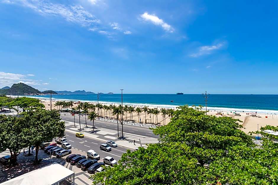 Deslumbrante vista para a Praia de Copacabana.