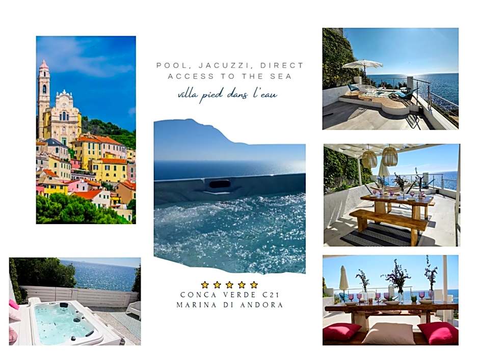 Conca Verde c21- BEACH FRONT little villas POOL, private JACUZZI sea view