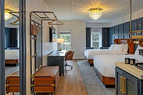 Deluxe Queen Room with Two Queen Beds and Balcony