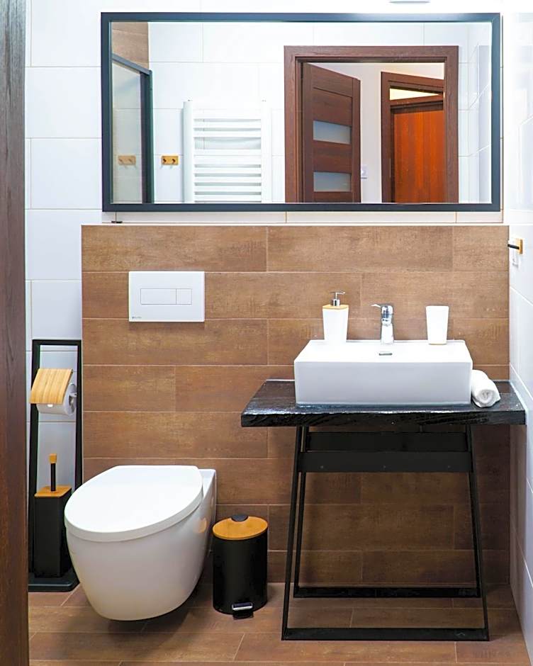 Novosiele Lifestyle Apartments - nad górską rzeką - Strefa relaksu sauna jacuzzi - Bieszczady