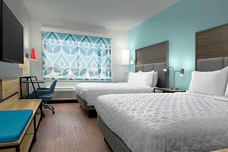 Queen Room with Two Queen Beds and Walk-In Shower