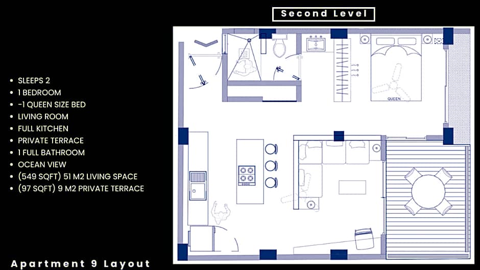 Casa Leah - Full Ocean View Apartment- Zicatela - AC in Bedroom - Steps To Beach - Steps to la Punta