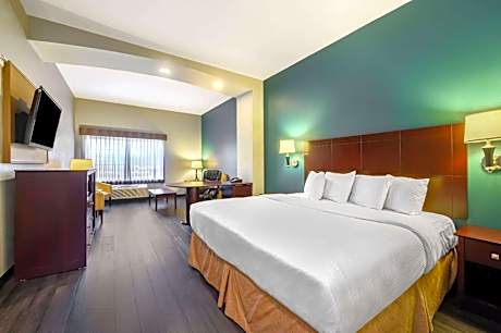 Deluxe King Room with Roll-In Shower - Mobility/Hearing Accessible - Non-Smoking