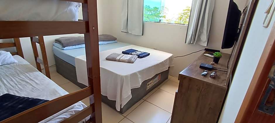 Apartamento lindo, completo e de frente para o mar