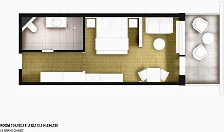 Deluxe Double Room with Balcony and Mountain View