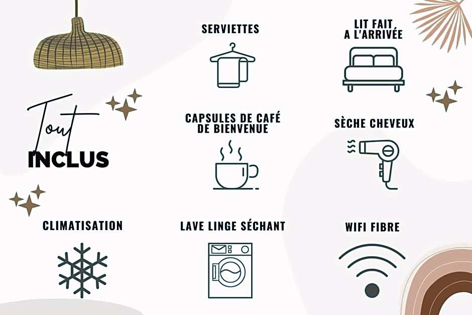 LE QUAI 5 - Studio NEUF CALME - CLIM - WiFi - Gare à 200m