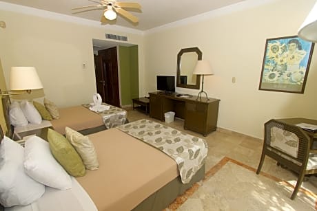 Double two beds