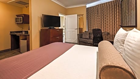 SUITE-1 QUEEN BED,MOBILITY ACCESSIBLE,ROLL IN SHOWER,NSMK,FULL BREAKFAST