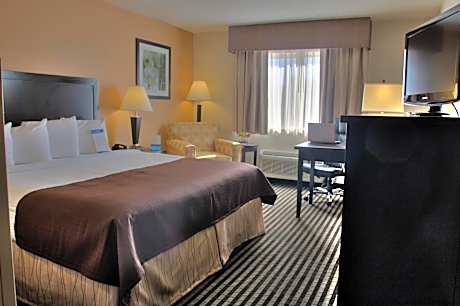 King Room with Roll-In Shower - Mobility/Hearing Accessible - Non-Smoking