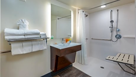 Two Queen Beds and Roll-In Shower- Mobility Access/Hearing Accessible - First Floor