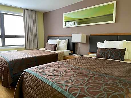 Double Room with Two Double Beds with Lake View