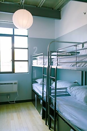 Bed in 4-Bed Male Dormitory Room with Private Bathroom 