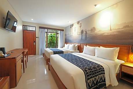 Standard Family Room with Two Double Beds and Terrace