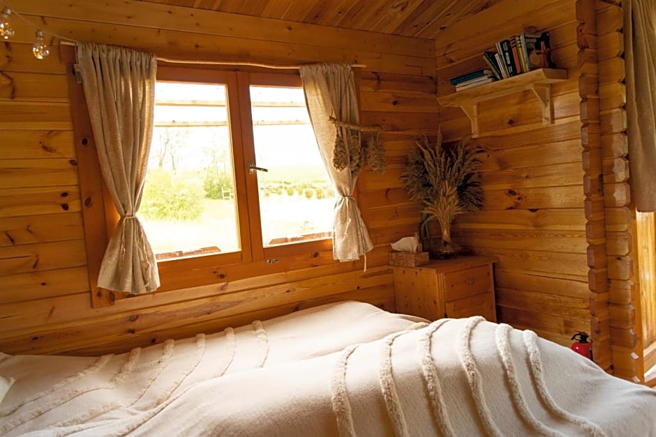 Cozy wood hut on the farm