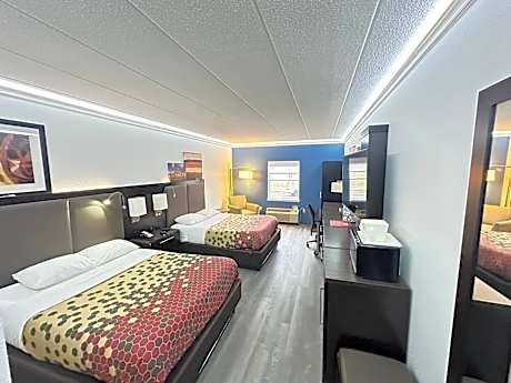 Queen Room with Two Queen Beds, Mobility Access and Roll-In shower, Non-Smoking