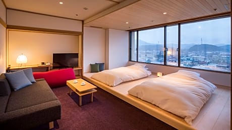 Japanese-Western Style Twin Room with Indoor Onsen - Non-Smoking