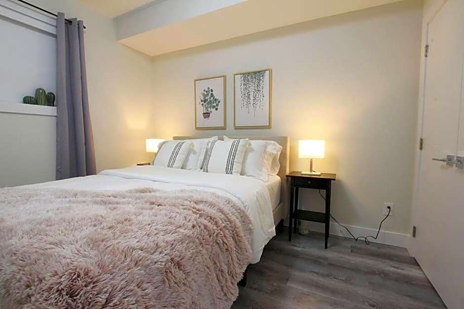 Executive Bsmt Suite, King Bed, 5 min to DT & Whyte Ave, Sleeps 6!