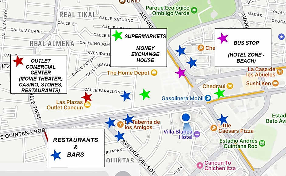 Villa Sofia Boutique Hotel - Near Cancun Downtown