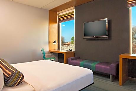 Room 1 King Bed, Mini Fridge