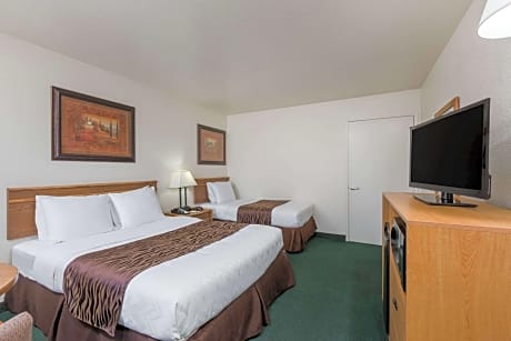 1 Queen Bed and 1 Twin Bed Mobility Accessible Studio Suite Non-Smoking